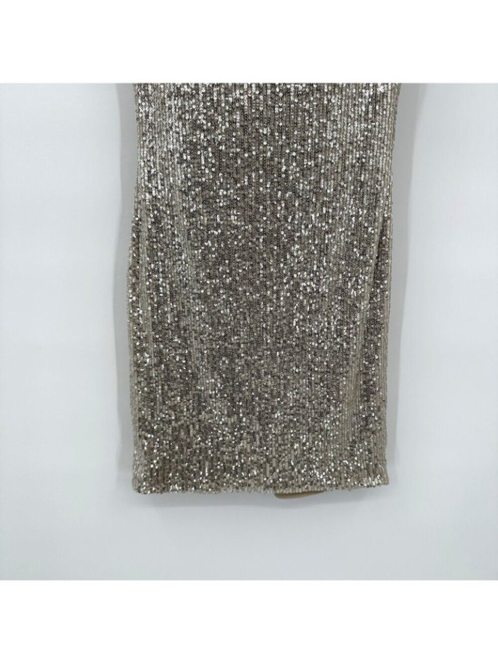 LA FEMME mini dress silver sequins 2 party girls night out vegas club bodycon - Picture 4 of 9